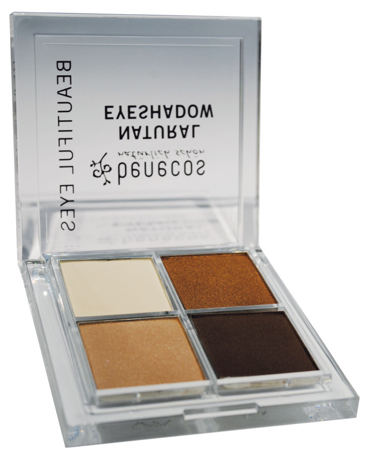 Benecos Natural Quattro Eye Shadow - Coffee & Cream - 8g