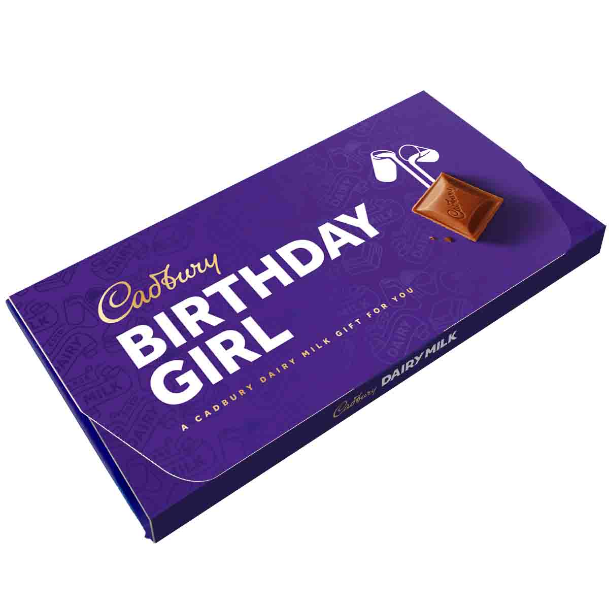 Cadbury Birthday Girl Dairy Milk Chocolate Bar with Gift Envelope