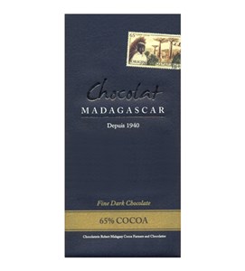 Chocolat Madagascar, 65% dark chocolate bar