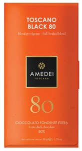 Amedei, Toscano Black, 80% dark chocolate bar
