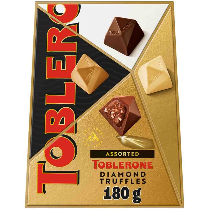 Assorted Toblerone Diamond Truffles Chocolate Box 180g
