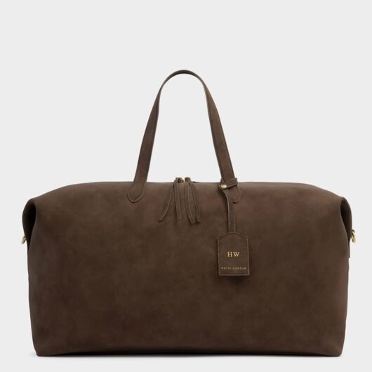 Katie Loxton Suedette Weekend Bag Chocolate