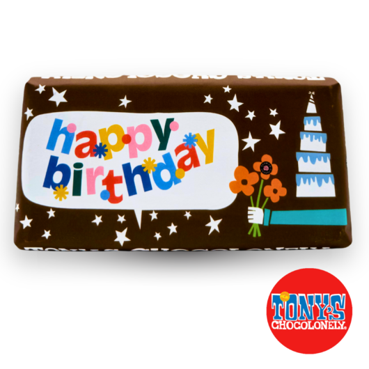 Happy Birthday - Milk Chocolate, Pretzel Toffee - 180g