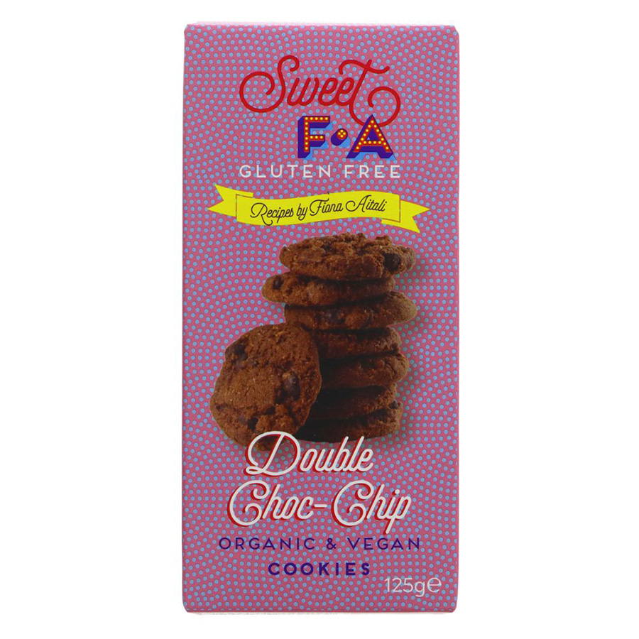 Sweet FA Gluten Free Cookies - Double Choc Chip - 125g