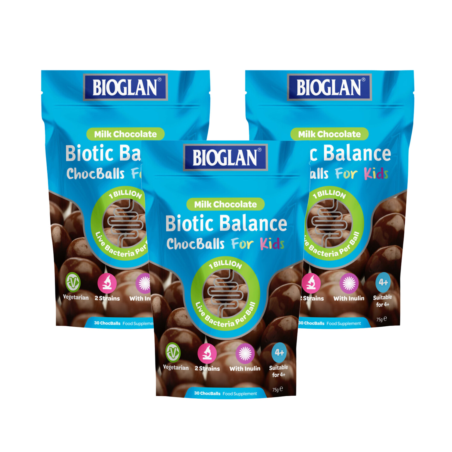 Bioglan Biotic Balance Milk Choc Balls 75g