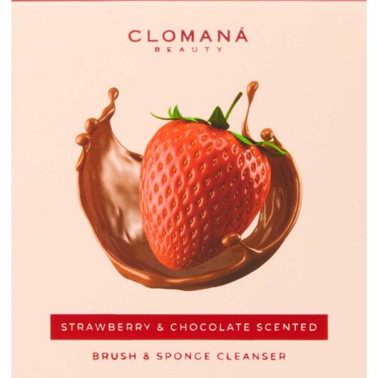 Clomana Beauty Ltd Clomana Beauty Limited Brush And Sponge Cleanser Strawberry Chocolate 114g
