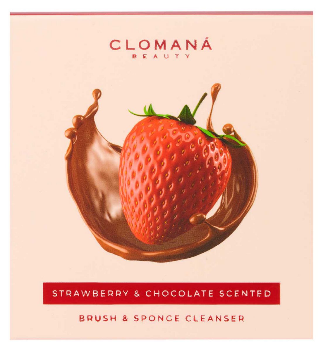 Clomana Beauty Ltd Clomana Beauty Limited Brush And Sponge Cleanser Strawberry Chocolate 114g