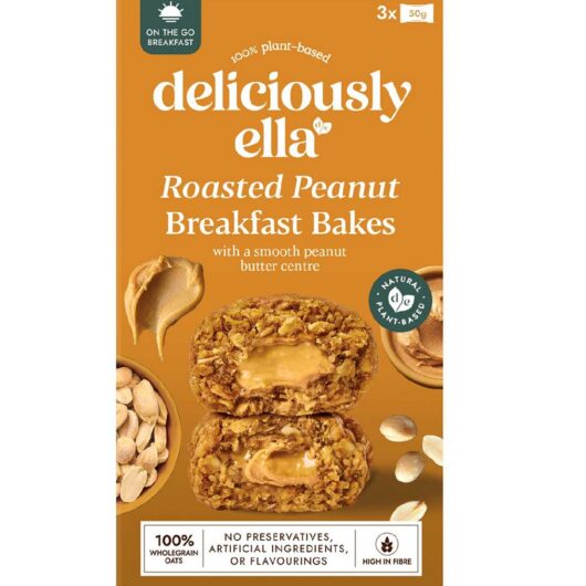 Deliciously Ella Peanut Butter Breakfast Bakes 50G 3S