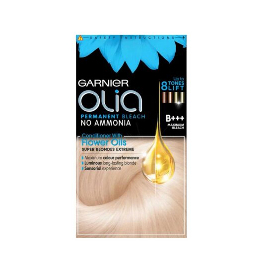 Garnier Olia B+++ Bleach Blonde: Maximum Lift, No Ammonia, Permanent Dye, For Luminous, Vibrant Results