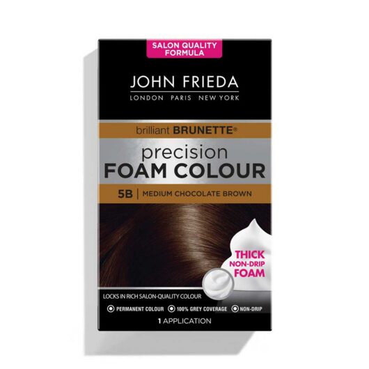 John Frieda Precision Foam Colour 5B Medium Chocolate Brown Permanent Hair Dye 130ml