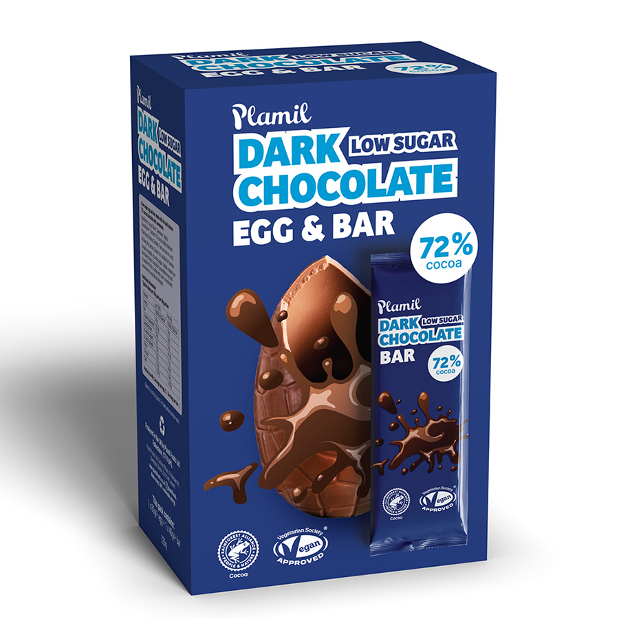 Plamil Dark Chocolate Easter Egg & Bar - 125g