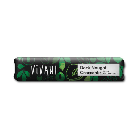 Vivani Organic Dark Nougat Croccante Chocolate - 35g