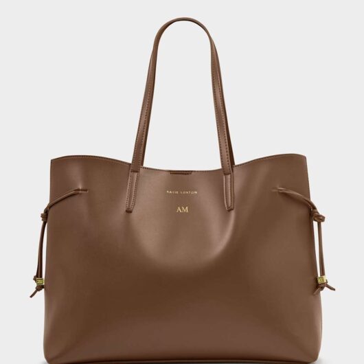 Katie Loxton Personalised Tote Bag Chocolate