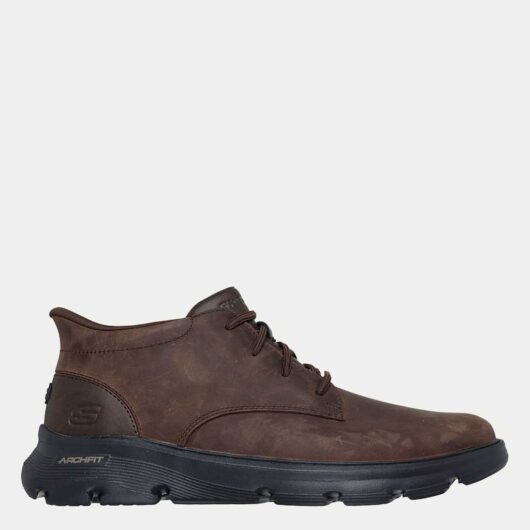 Skechers Arch Fit Garza Chukka Boots Chocolate